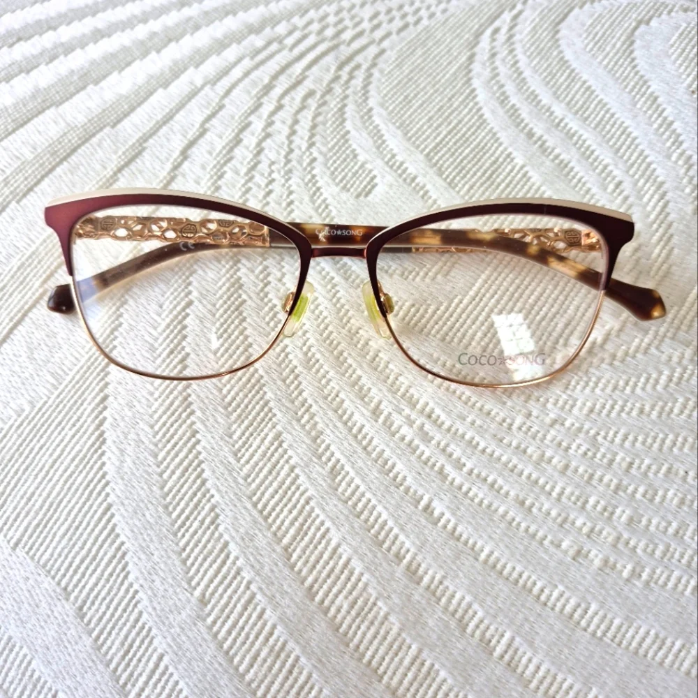 Coco Song Women's Eyeglasses CV174 Little Mary Bronze Col. 4 53/16/140 NEW